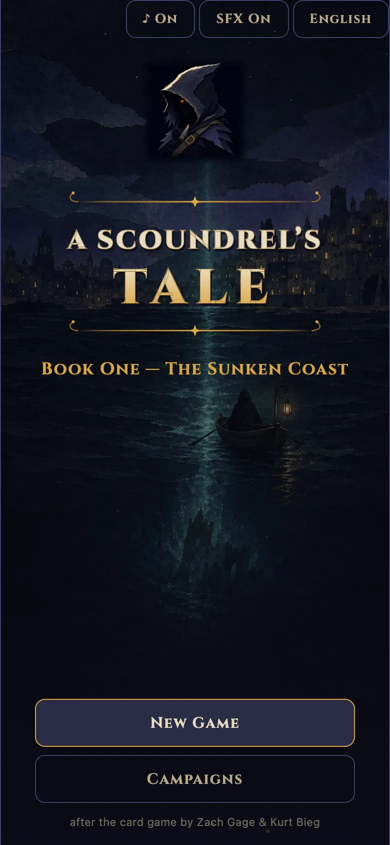 The title screen